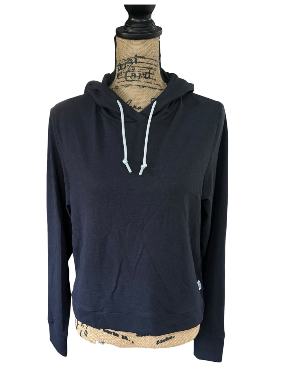 Rhoback Tempo Performance Hoodie Midnight Black Women's Size Medium